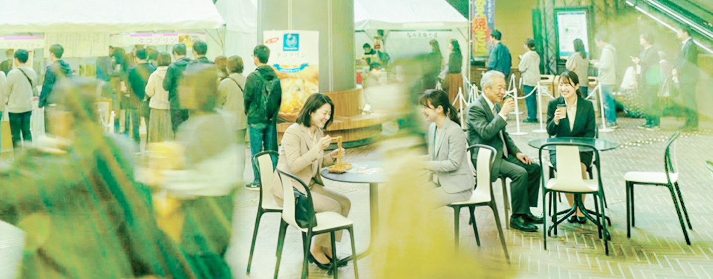 地下1階 南サンクンガーデン